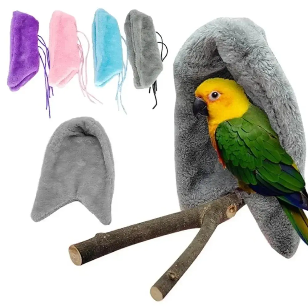 Warm Bird Hammock Shawl Nest Corner Parrot Blanket Windproof Pet Small Animal Hanging Tent Cage Decoration