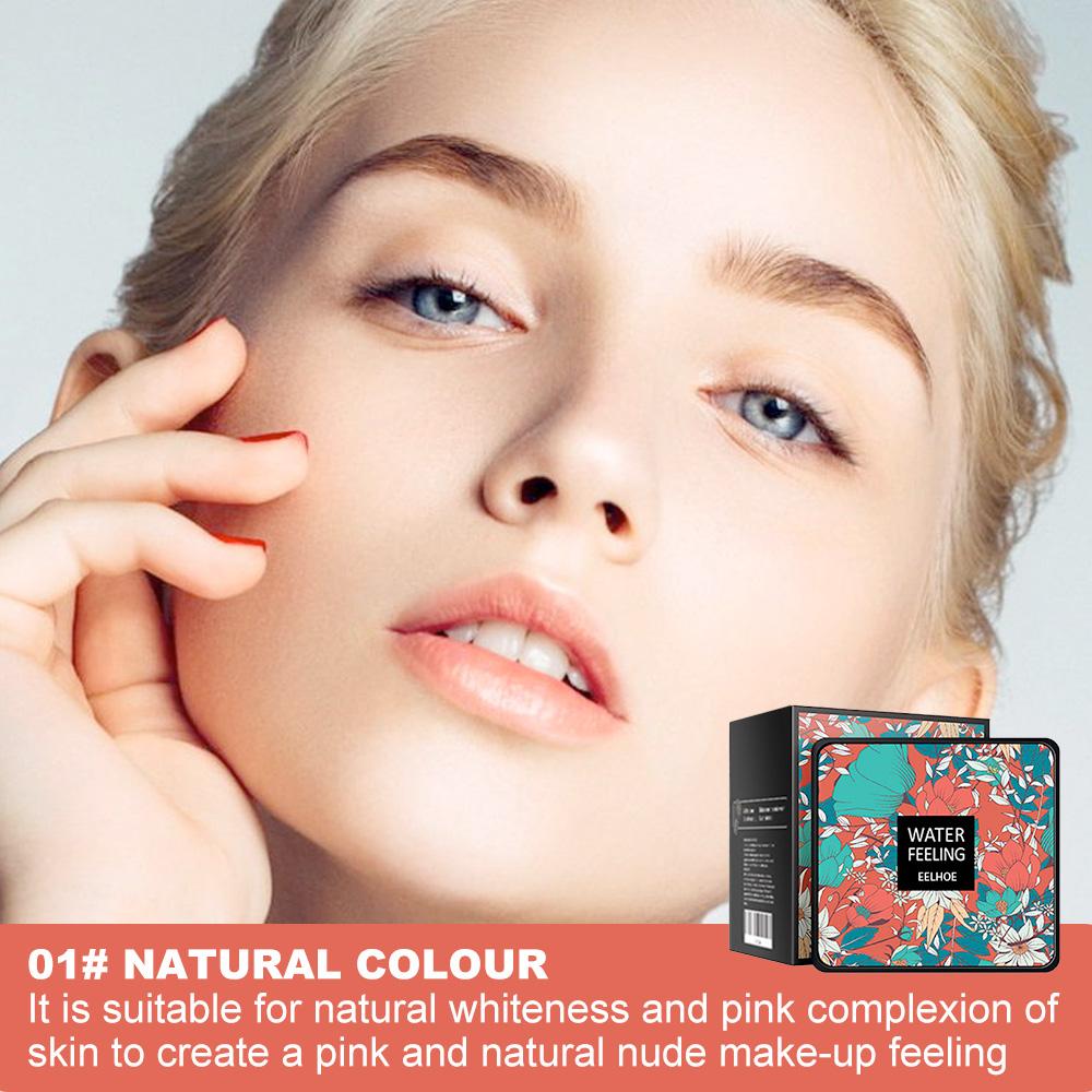 EELHOE Flawless Cushion BB Cream Krim BB Cushion Jamur Menyembunyikan Ketidaksempurnaan Tahan Air Tahan Keringat Tidak Mengotori Wajah Foundation