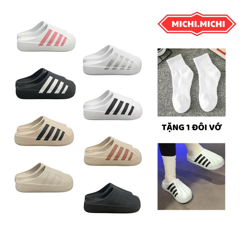 [ Deal mở bán ] Dép sục A đế bằng cao su cao 4cm không thấm nước nam nữ thể thao_ Hỗ trợ đổi size DéP Shoes Slipper Slipper