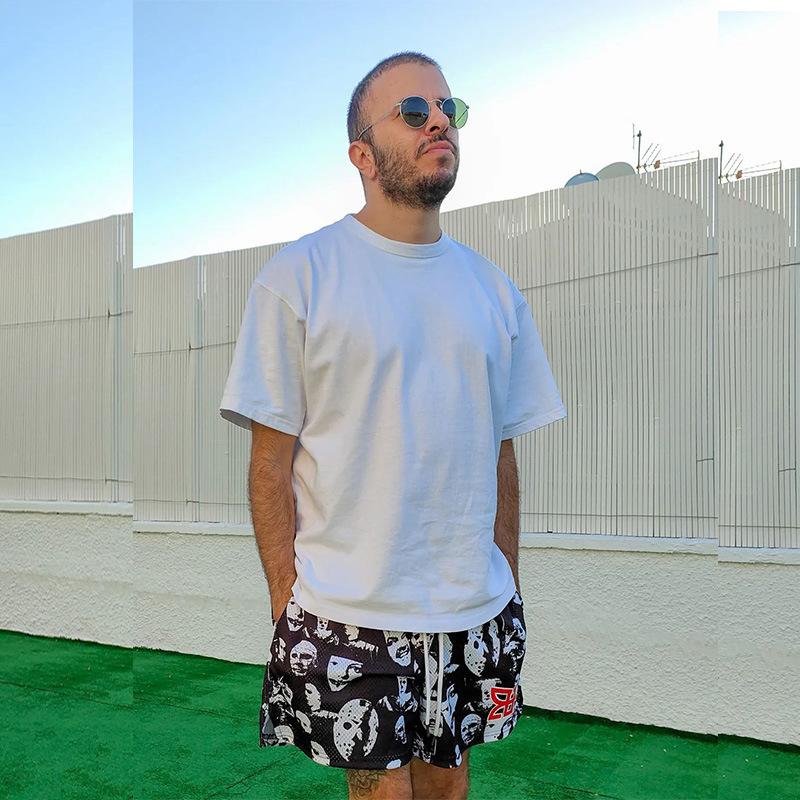 Product Introduction of American Rain Movie Character Shorts Male and Female Trendy Brand Casual Cool Quarter below the Knee Quick-Drying Breathable Pants Summer Menswear Lingerie Trouser Tropical 11