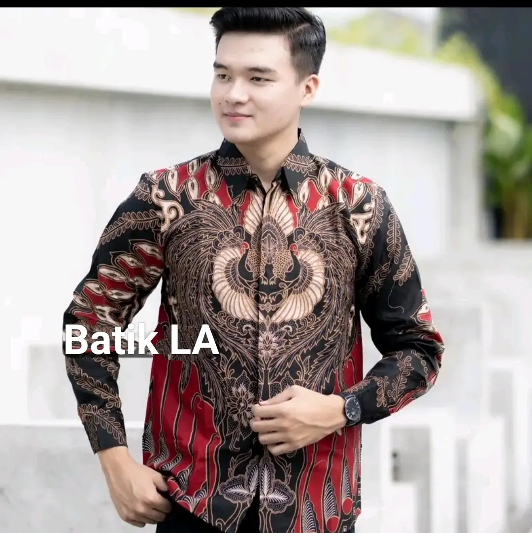 KEMEJA BATIK MOTIF CENDRAWASIH MANGKU ALAM EKSKLUSIF Kemeja Batik Pria Original Premium Solo Lengan Panjang Pendek Lapis Furing Halus Estetik Katun