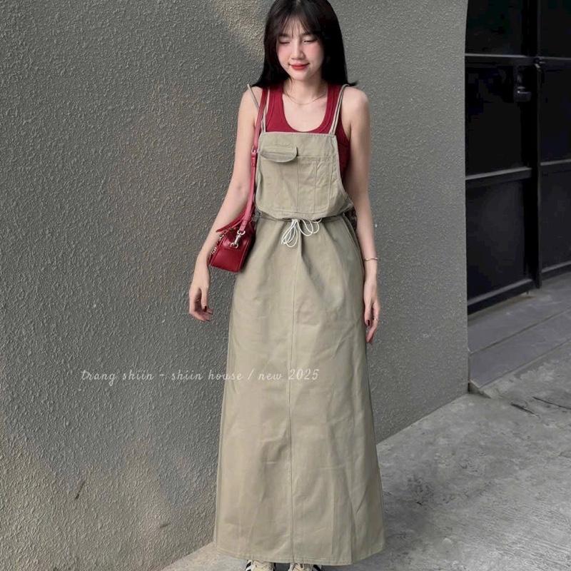 SÉT ÁO TĂM LẠNH PHỐI YẾM COTON LẠNH CÓ RÚT DÂY Chất liệu: TĂM LẠNH & COTTON LẠNH 3
