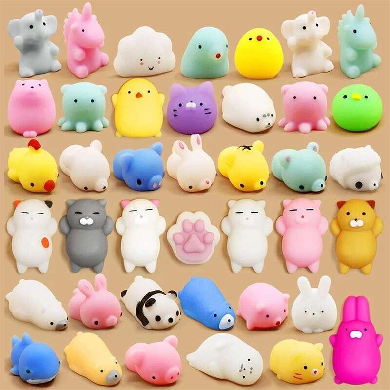 Product Introduction of 50-5PCS Mochi Squishies Kawaii Anima Squishy Kids Antistress Ball Squeeze Party Favors Stress Relief Toys For Birthday 7