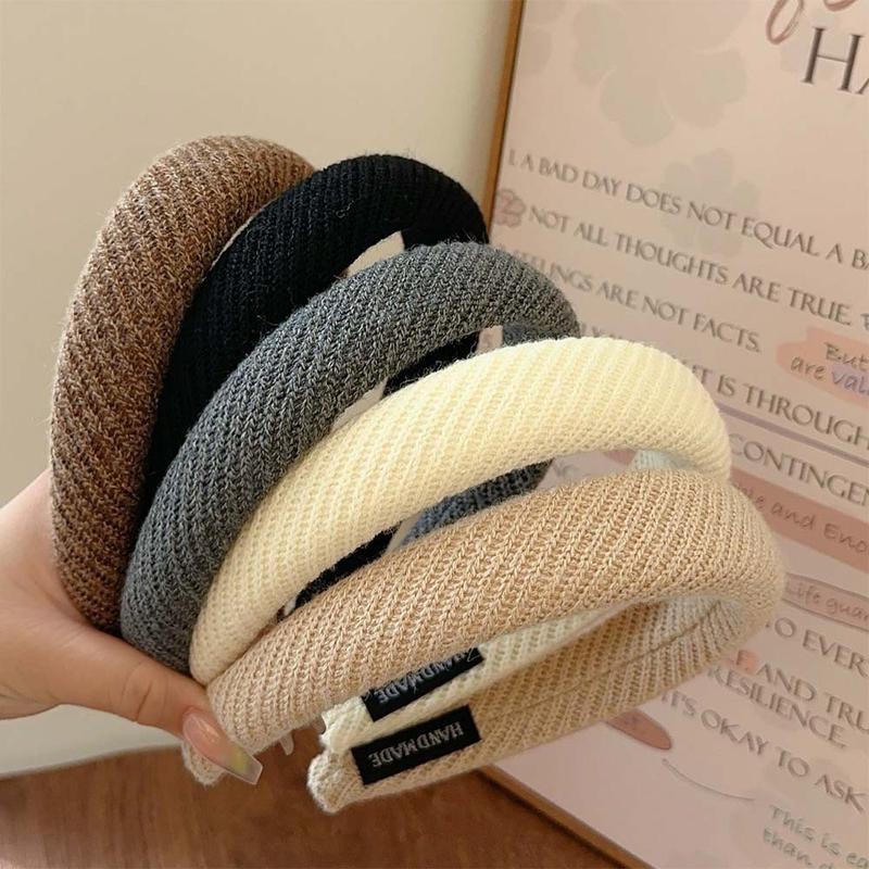 Product Introduction of South Korea Headband Female Autumn and Winter Simplicity Ins Style High Skull Top Headband High Sense Hair Accessories Hair Tie Hairband Hairpin 3