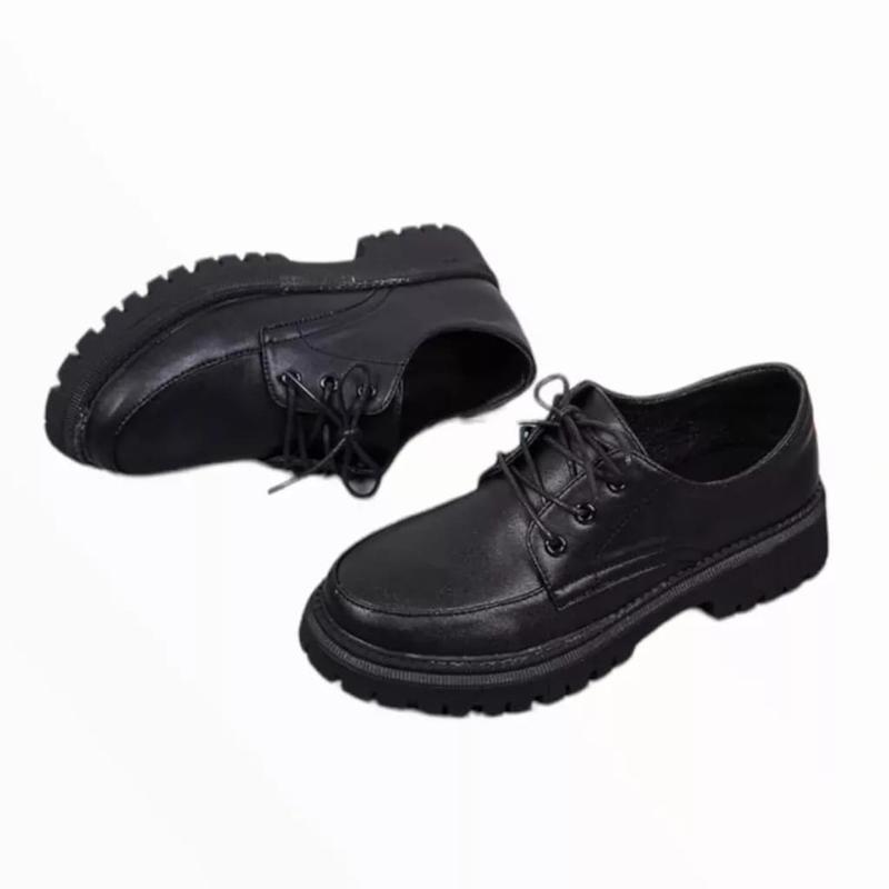 Sepatu Sekolah Remaja / Dewasa '' FMS '' Sepatu Loafers Docmart Premium Glosy Dof BTS 1