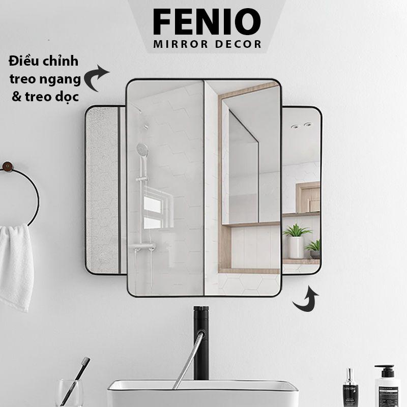 Product Introduction of Gương treo tường nhà tắm hình chữ nhật viền màu Đen Decor Phòng 2