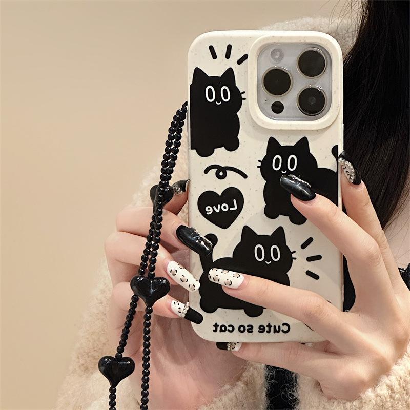 Ốp Điện Thoại, Dành Cho Iphone15pro, 14Promax, Apple 13, 12 / 11, Thiết Kế Vỏ Lúa Mì, Có Thể Dùng Làm Vòng Đeo Tay, 78plus Hoạt Hình 3