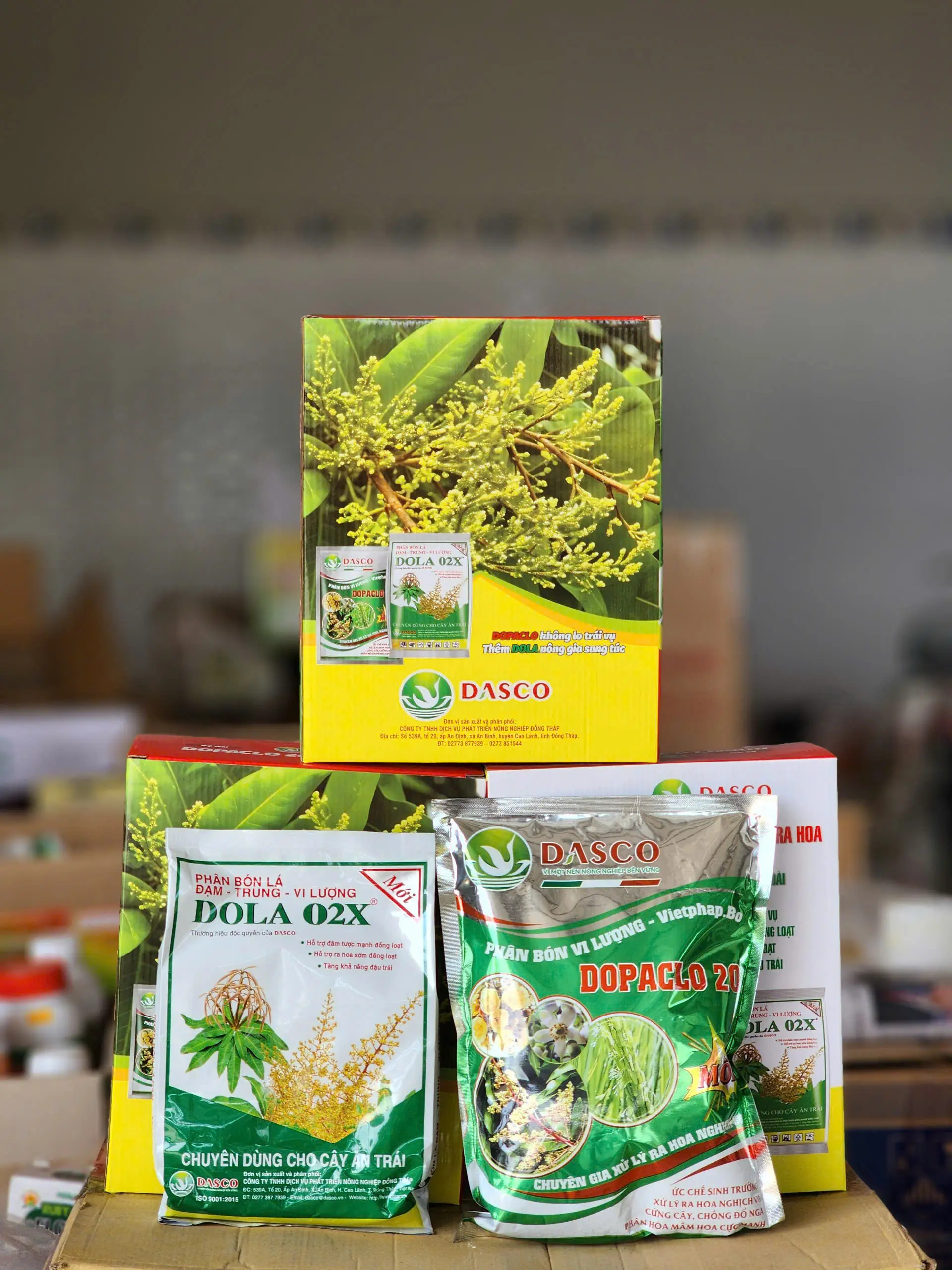 CẶP ĐÔI DOLA 02X + PACLO 20% DASCO  - BỘI ĐÔI CHUYÊN XỬ LÝ XỬ LÝ RA HOA NGHỊCH VỤ TRÊN XOÀI - HÀNG CHÍNH HÃNG