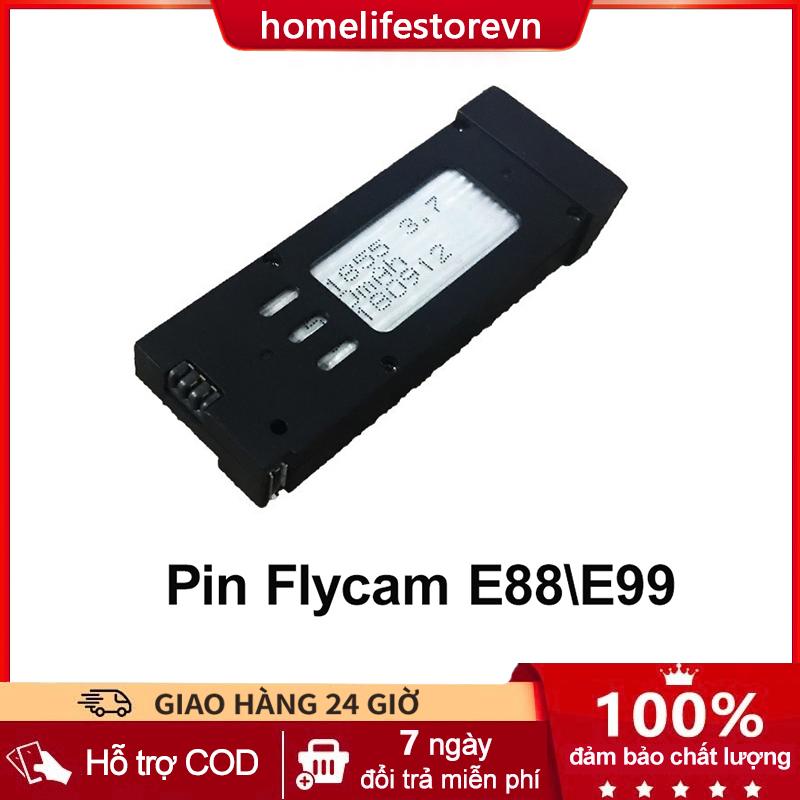 Pin Flycam E99 E88 dung lượng cao loại 3.7V 1800mAh hàng chính hãng Drones Battery Camera