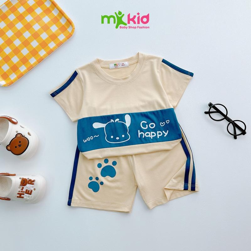 Bộ Đồ Cộc Tay Cho Bé Trai Bé Gái 9-30KG , Bộ Ngắn Tay hoạ tiết Hoạt Hình dễ thương, Chất thun lạnh Mềm Mát cho bé mặc nhà,  đi học 6