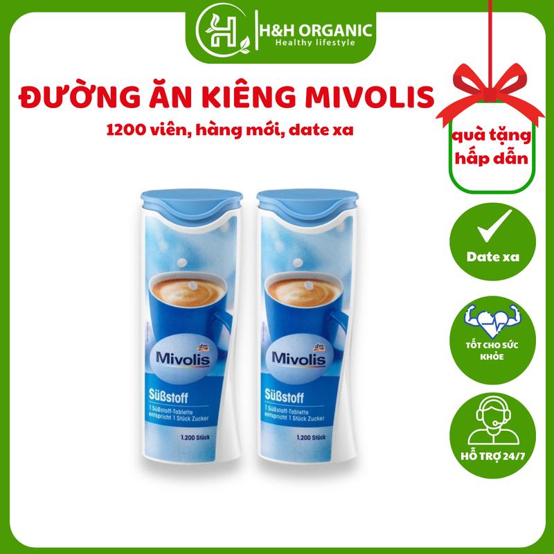  Đường ăn kiêng Mivolis nhập khẩu Đức 1200 viên 