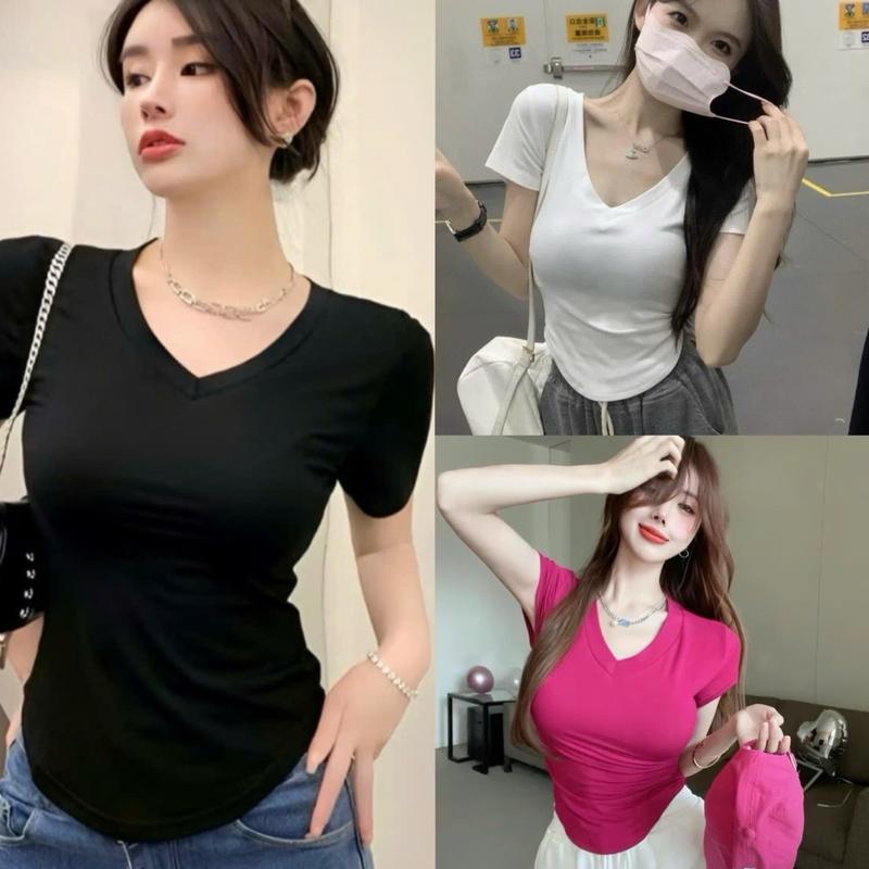 [MỚI] Áo thun bigsize CỔ TIM VẠT BẦU Chất thun tăm lạnh có size 40-85kg