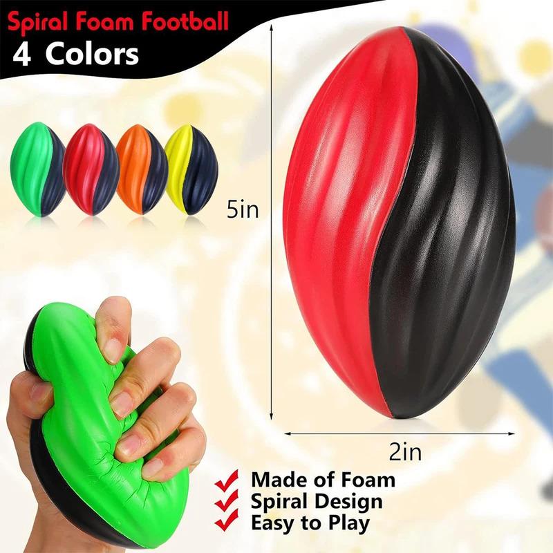 Reusable Rugby Rugby Ball  Toss & Kick Practice Slow Rebound Spiral Rugby Ball Indoor Or Outdoor Use For Training for Kids 5