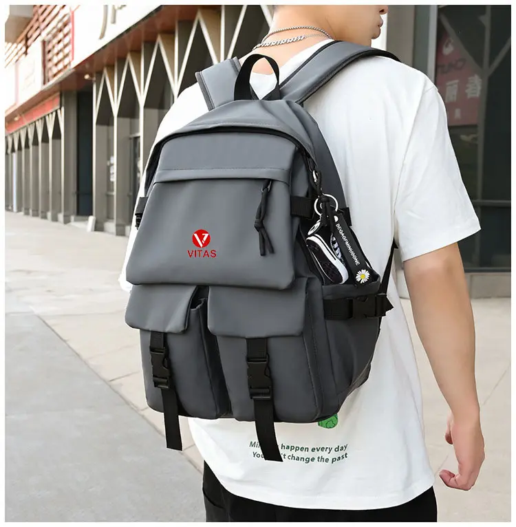 Balo Nam Nữ  Phong Cách Thời Trang style Hàn Quốc VITAS-VT284 (không tặng móc giày)  Backpack Đeo Vai Nhung 8