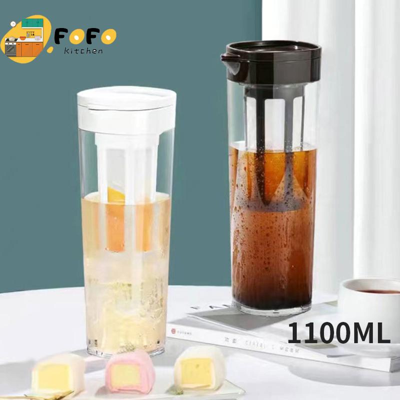  Bình pha cold brew 1100ml cà phê ủ lạnh  Bình pha trà ABS Vòng đệm silicon dày dặn 