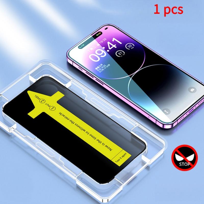 Product Introduction of Anti Spy Privacy Protection Tempered Glass Screen Protector Film For iPhone 15 14 13 12 11 Pro Max 15 14 Plus 13 12 Mini 7 8Plus Full Cover With Lazy Film Artifact Protective Smartphone 50