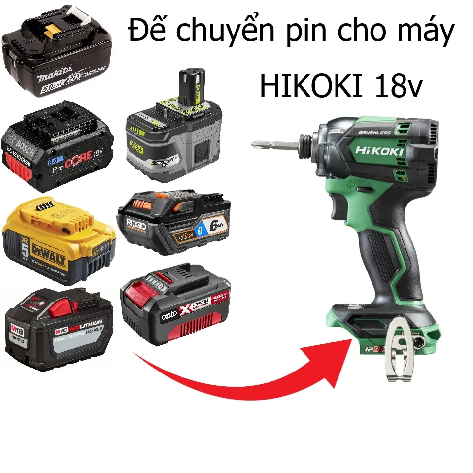 Đế chuyển pin cho máy Hitachi 14 18v