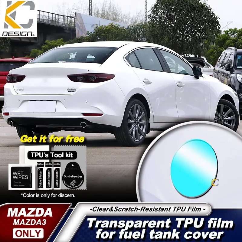 Fuel Gas Oil Cap Tank Pad Tankpad Protector Sticker For Motorcycle Universal Compatible For MAZDA 3 4th MAZDA3
