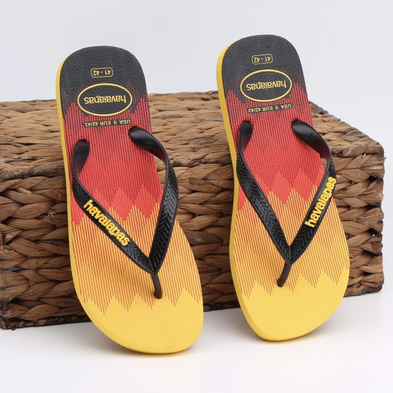  Dép xỏ ngón nam Havana  mẫu cờ Đức  - Đế bằng 