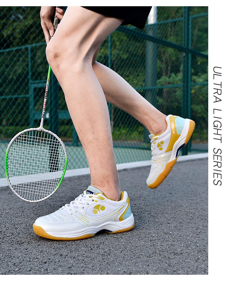 Product Introduction of Professional Badminton Shoes Men's and Women's Wear-Resistant Non-Slip Breathable Student Tennis Shoes Table Tennis Ball Shoes Training Shoes Volleyball Shoes 29