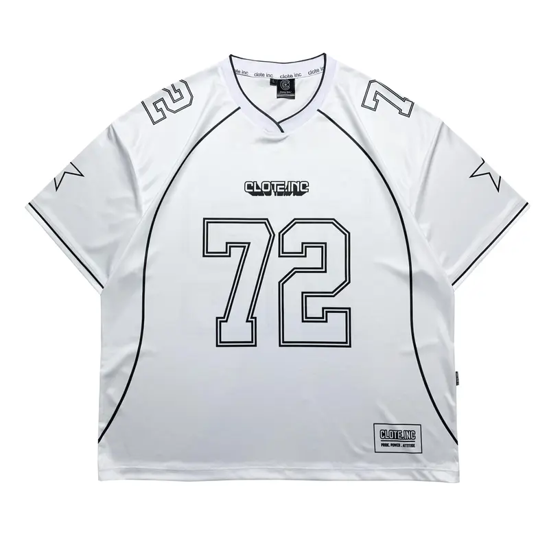 Baju Kaos Jersey Boxy Oversize Unisex Pria Wanita - 72 CLOTE / Streetwear / Retro / Vintage / Music / NFL / Rugby / Y2K / Korea / Jersey Cewek / Band / Set Murah / Daily Outfit / Dry Fit / Clote / RZQ / Tshirt Distro 0