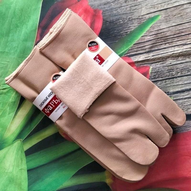 5 Đôi Vớ Lót Lông Cừu Ủ Kem, Tất Chống Nắng, Giữ Ấm Siêu Dày, Không Đau Chân