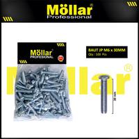Gambar MOLLAR 93-123 Baut JP 6 x 30 Machine Screw 6x30 Obeng Plus - 100 pcs - 93-123 dari Mollar Kota Cirebon 1 Tokopedia