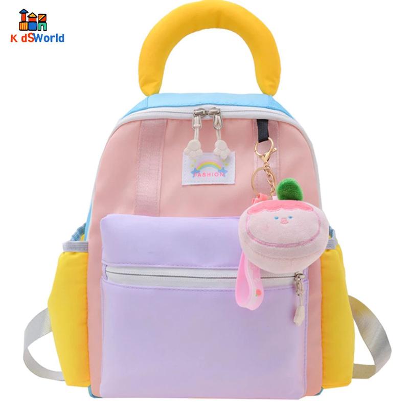 (Hàng Mới Về) Balo mầm non, Balo mẫu giáo, Balo hàn quốc bé trai bé gái, màu sắc tươi sáng, Túi đi học, đi chơi cho bé balo  bé balo  cho Kem