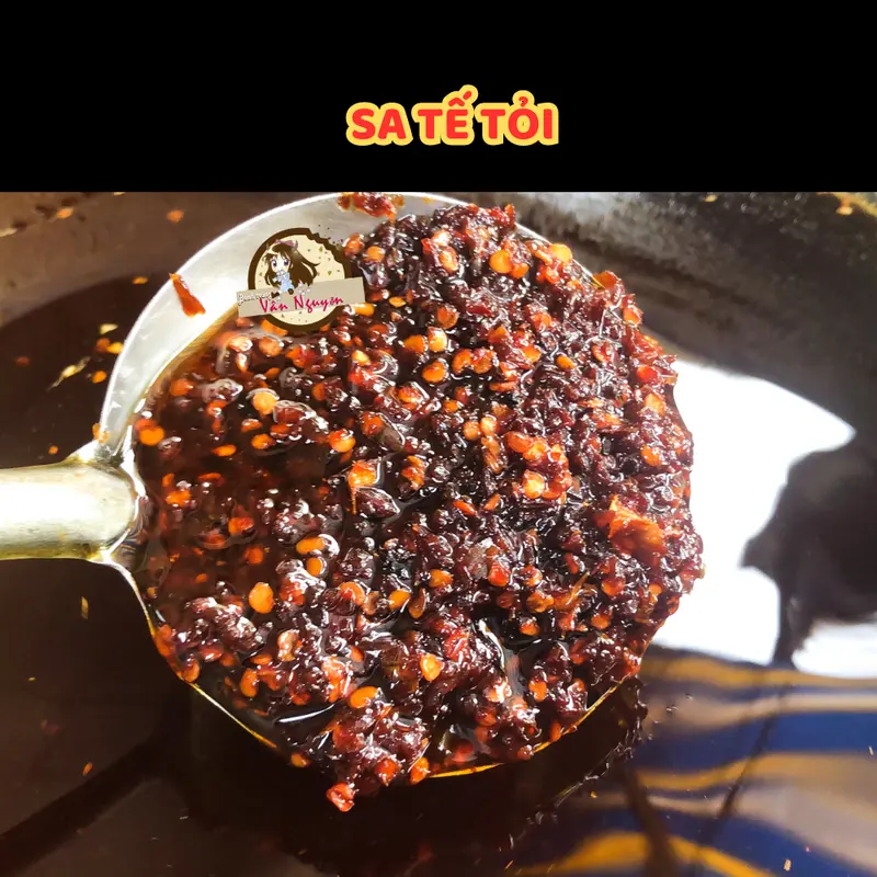 Ớt sa tế tỏi nhà làm cay thơm ngon ĐỘC QUYỀN ăn bánh tráng,hủ tiếu, cơm . Bánh Tráng VÂN NGUYỄN Nước Sốt Gia Vị 4