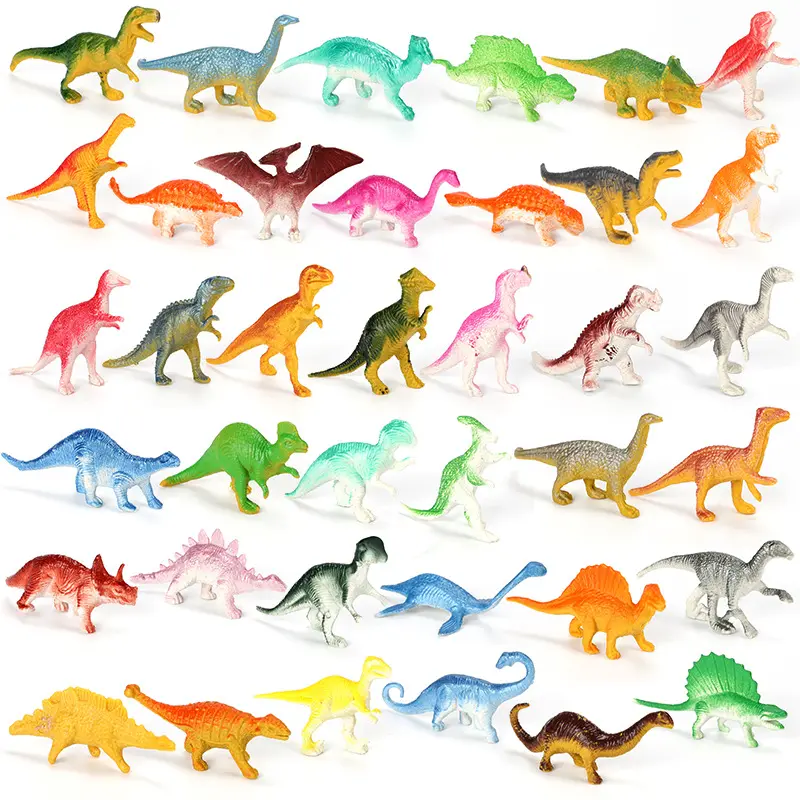 39pcs/lot Mini Dinosaur Model Children's Educational Toys Small Simulation Animal Figures kids Toys For Boy Gift