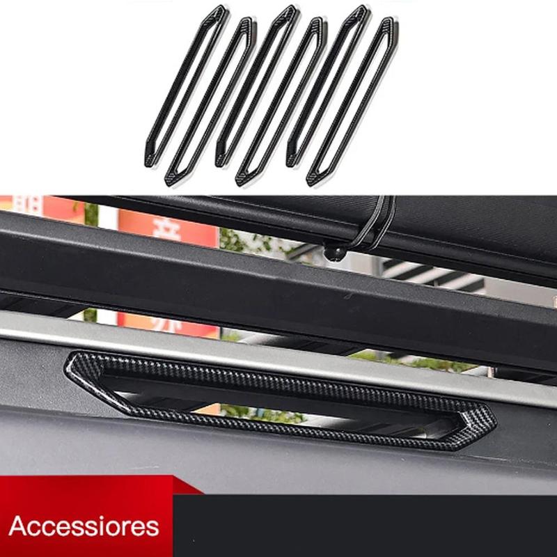 Product Introduction of 1 Pcs ABS Roof Rack Trim Strip Modified Tow Hook Cover Car Exterior Trim Strip Suitable For Jietu Travelers Durable 42