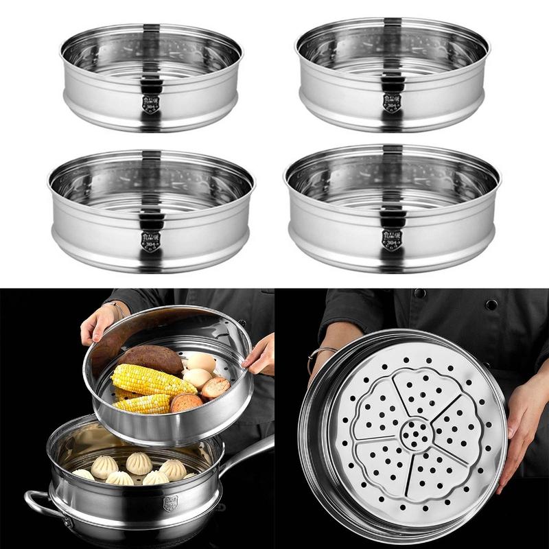 Cuiseur Vapeur, Lot De 4 Cuiseur Vapeur 26-28-30 - 32Cm Pour Cuiseur Vapeur, Lot De 4 Cuiseur Vapeur 26-28-30 - 32Cm Pour