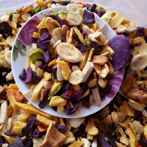 450G THẬP CẨM SẤY VỠ THƠM NGON GIÒN VỊ Cay Snack