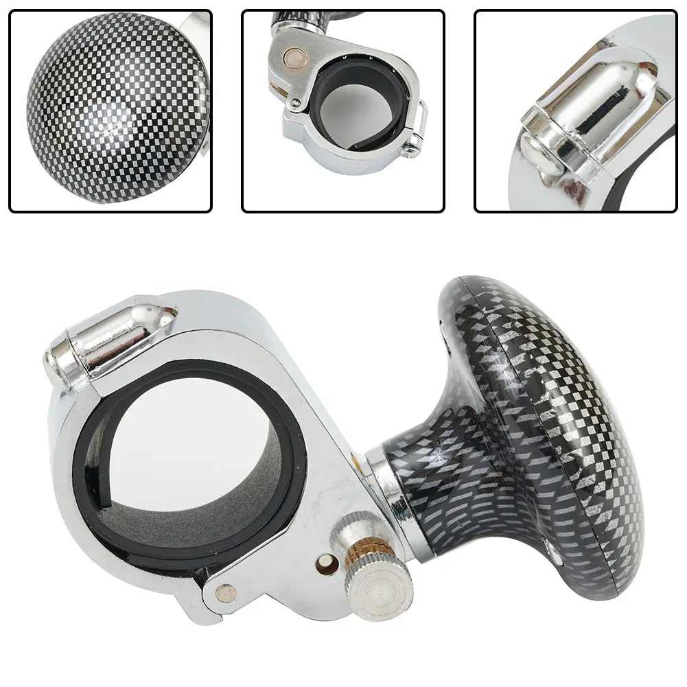 Car Auto Steering Wheel Spinner Knob Auxiliary Booster Aid Handle Knob Black