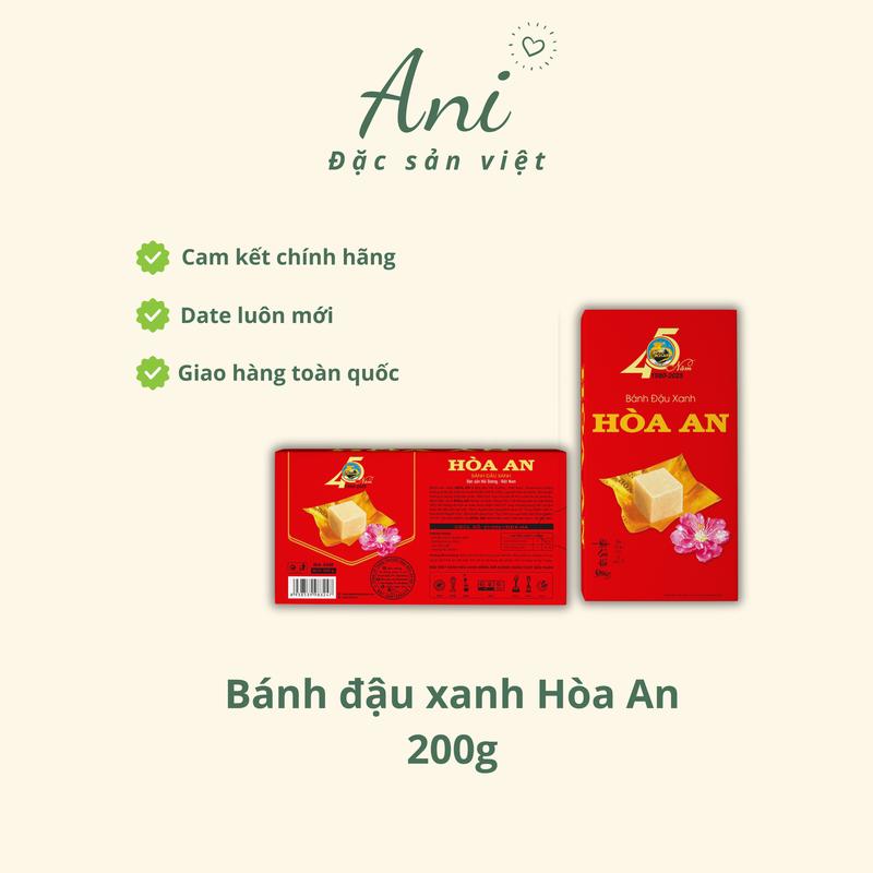 Bánh đậu xanh Hoà An CHÍNH HÃNG DATE MỚI Ăn Vặt Snack