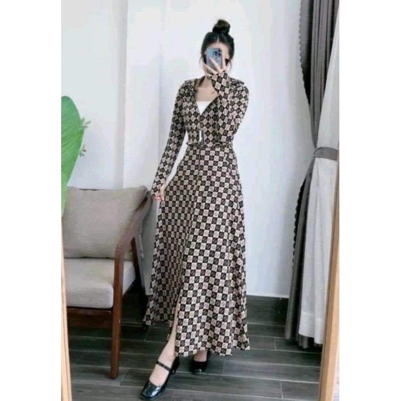 Áo Chống Nắng nữ 2 LỚP dáng dài, toàn thân in hoạ tiết, chất vải mềm mịn co dãn nhẹ, chống tia UV cao top Sport 1