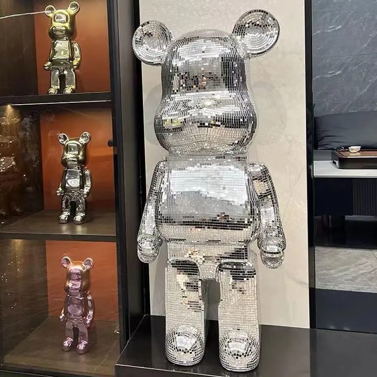 Gấu Bearbrickk 80cm Bling Bling Đính Đá Siêu Dễ Thương, Trang Trí, Quà Tặng. 1