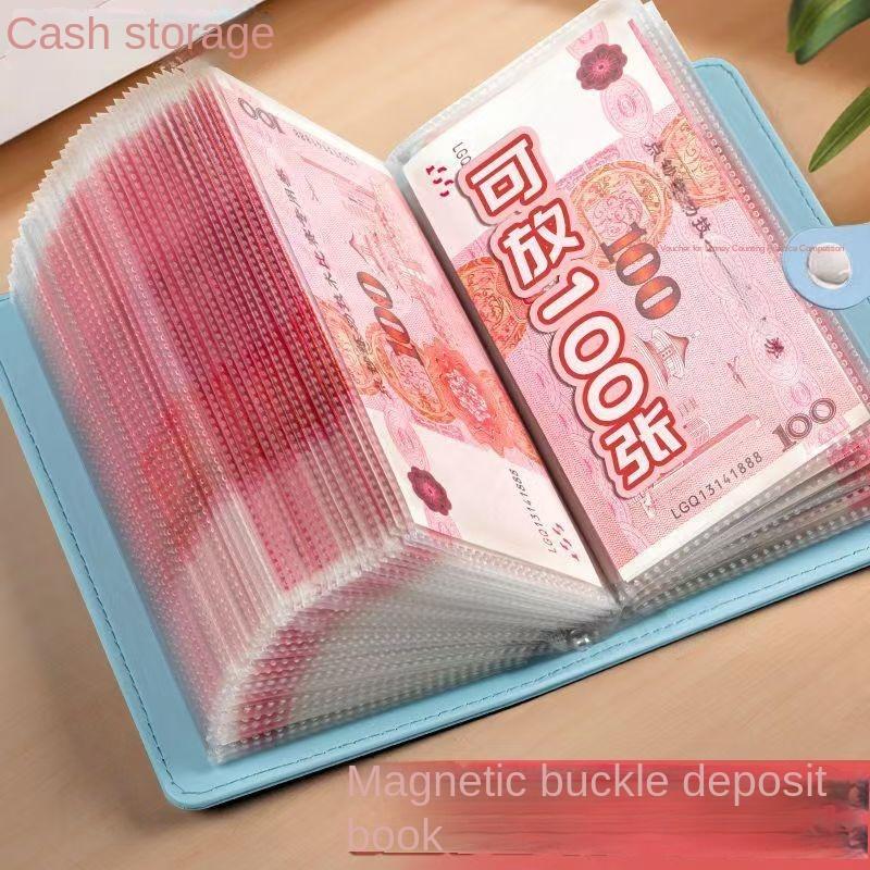 Sách Tiết Kiệm Tiền Mặt, Kẹp Tiền, Sổ Kế Toán Nhỏ Sổ Tiết Kiệm Tiền, Có Thể Đựng Tiền Và Tiền Giấy, Hàng Mới Về Năm 2025, Có Thể Mua Lại 1441 0