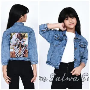 JAKET JEANS ANAK PEREMPUAN PITA BELAKANG
