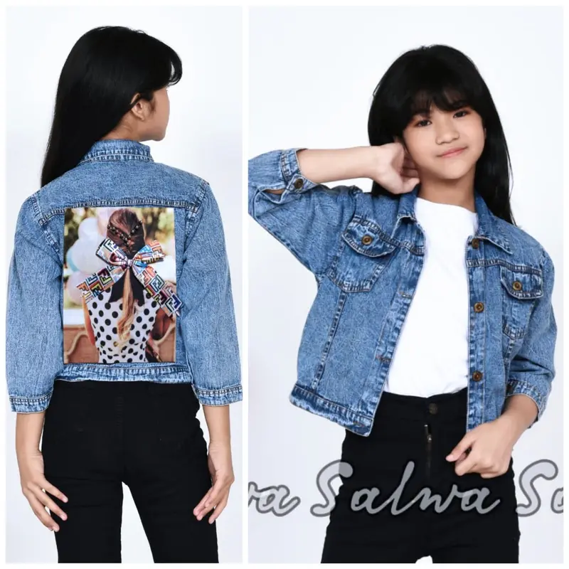 JAKET JEANS ANAK PEREMPUAN PITA BELAKANG 0