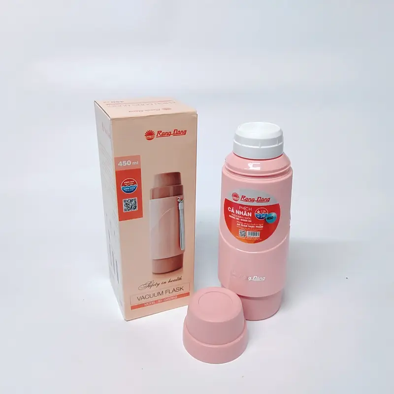 Phích nước mini Rạng Đông, bình giữ nhiệt đựng nước nóng cầm tay 450ml, Model RD 04528 N2 0