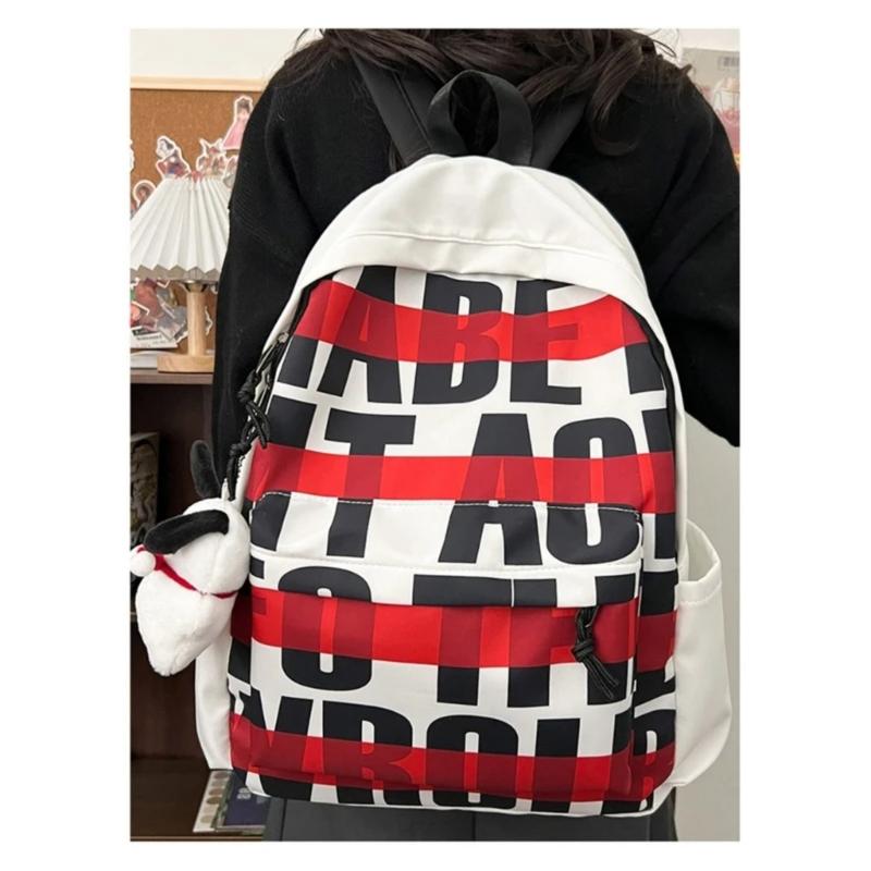 Product Introduction of New American backpack female students original printed backpack trend schoolbag male students 10
