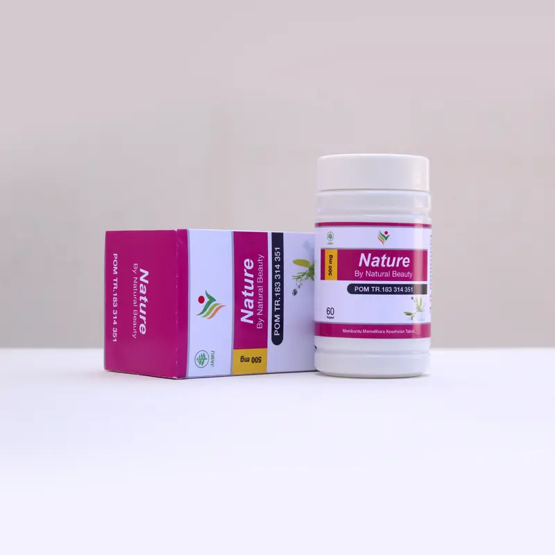 VITAMIN NATURE ( Paket 3 Botol ) Isi 60 Kapsul Suplement Kesehatan By Natural Beauty Original BPOM Busui 5