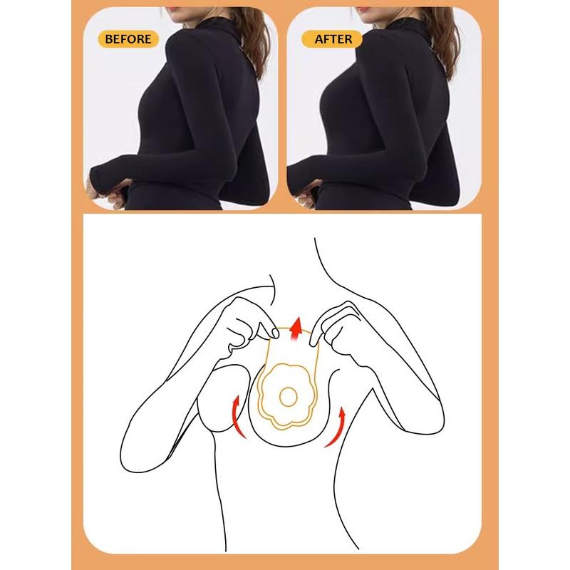Miếng Dán Ngực Silicon Hình Hoa Đỉnh, Siêu Dính, Kéo Nâng Ngực Chống Chảy Xệ Women 1