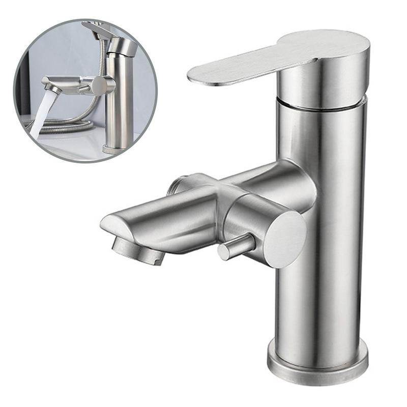 304 stainless steel dual use hot and cold basin faucet wash basin faucet 1