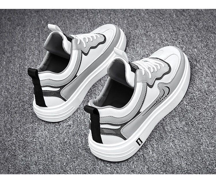 Product Introduction of 2024 Spring New Korean Men's Shoes Student Sports All-Match Canvas Board Shoes Casual White Shoes Ins Trendy Men's Shoes Runner Athletic Trainers Training 19