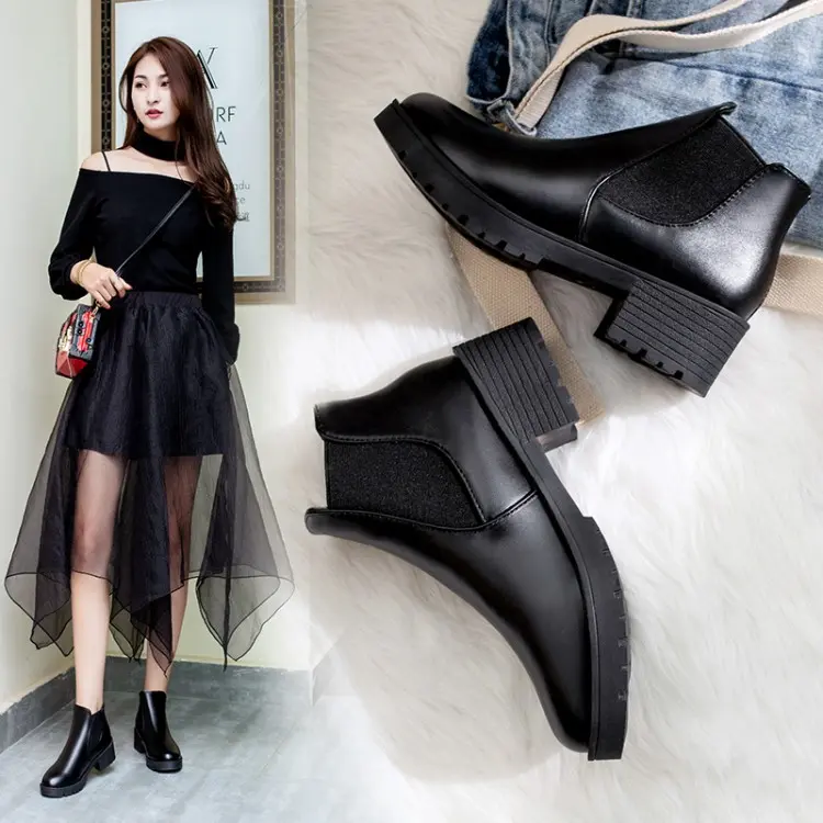 Future Seeds Korea Fashion Women High Heeled Ankle Shoes Short Boots Girl Footwear Pu Walking Shoes Comfort Walking Shoes Comfort Bridal Ballroom Nail Knee Chef gilr