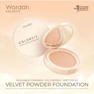 Wardah Colorfit Velvet Powder Foundation Concealer