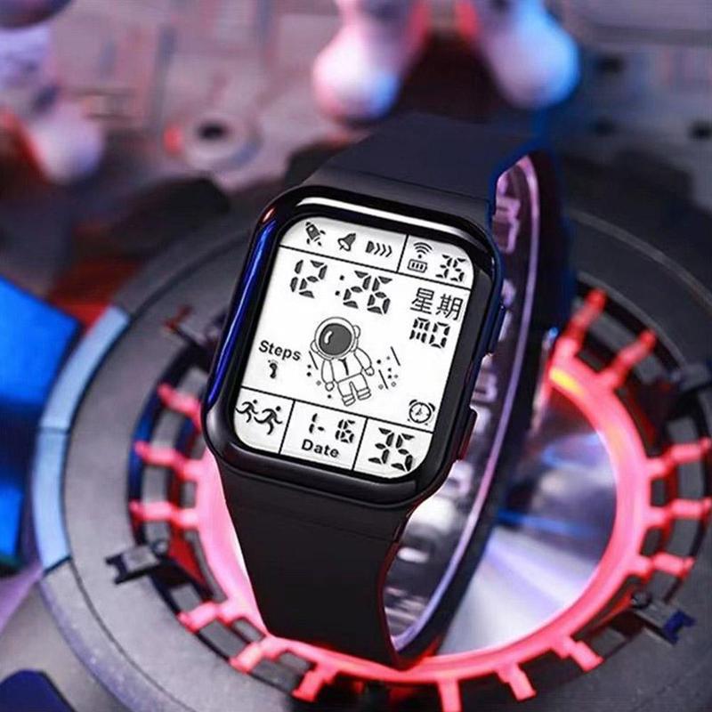 Product Introduction of Đồng Hồ Thể Thao LED Kỹ Thuật Số, Unisex, Với Màn Hình Phát Sáng, Silicon Thời Trang, I5G3 43