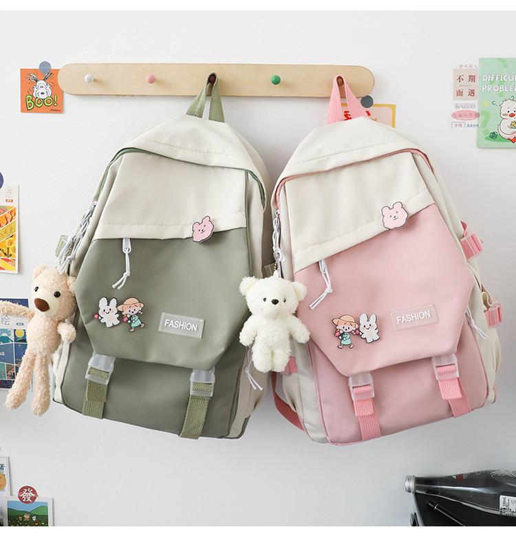 Product Introduction of Ba Lô Unisex, Phong Cách Nhật Bản, Dành Cho Học Sinh, Cặp Sách, Phong Cách Preppy, Túi Đi Chơi Ba Lô Phong Cách Dụng Cụ, Năm 2024 19